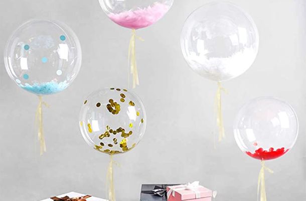 globos CON CONFETI